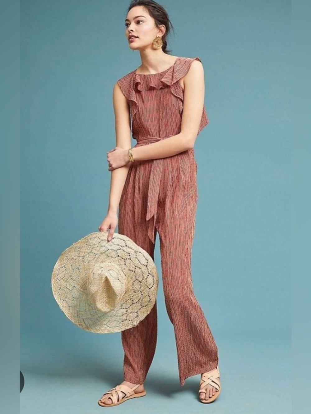 Eva Franco terracotta jumpsuit